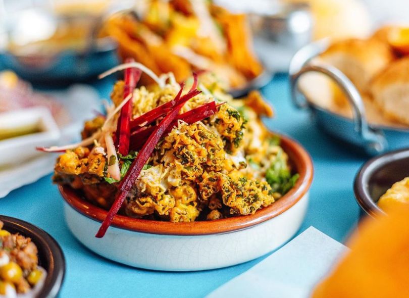 Colourful Indian street food from Chaat Street.